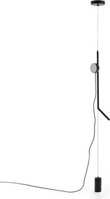 Fekete LED dimmelhető állólámpa (magasság 339 cm) Orey – Kave Home