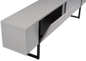 TV szekrény Serenity - Grey, Fekete