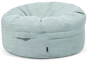 Mentazöld kordbársony babzsákfotel Roll 105 – SLOWDOWN