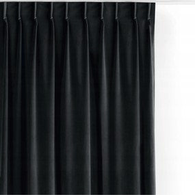 Filumi velvet függöny matt flexy nappaliba Fekete 140x270