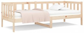 tömör fenyőfa kanapéágy matrac nélkül 90 x 190 cm