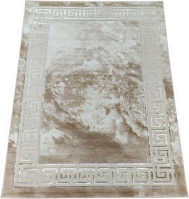 Szőnyeg 120x180 Bézs, Ezüst Fényes Cérnával