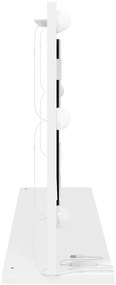 LED világítással ellátott sminktükör Fehér 80x45x18 cm