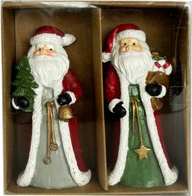 Mikulás poly figura 2 féle 10 cm