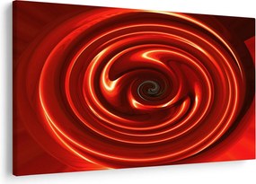 Absztrakt kép - piros spirál (90x60 cm)