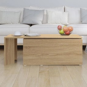 Sonoma tölgy színű szerelt fa dohányzóasztal 150 x 50 x 35 cm