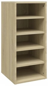 2 db sonoma tölgy színű szerelt fa cipősszekrény 31,5x35x70 cm