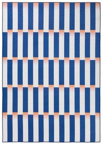 Flat Weave Rug Rory Blue 15x15 cm Sample