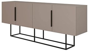 Szürke-bézs alacsony komód 200x80 cm Titan – Marckeric
