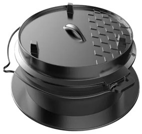 Tepro 8230 Dutch Oven Öntöttvas sütő fedővel , 6 l
