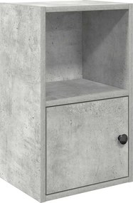 vidaXL betonszürke szerelt fa könyvespolc 31x24x52 cm
