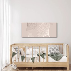 Kép - Bézs színű levelek N⁰6 (120x50 cm)