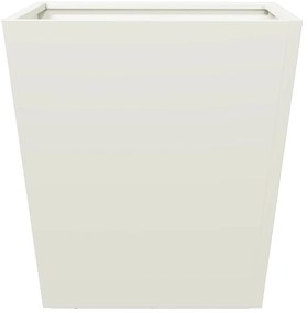 2 db fehér acél kerti növénytartó 40 x 40 x 40 cm