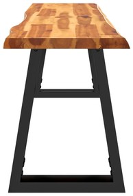 tömör akácfa pad természetes éllel 140 cm