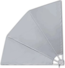 vidaXL szürke összecsukható erkély oldalárnyékoló 210 x 210 cm