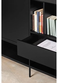 Fekete komód 220x98x45 cm Platt – Teulat