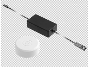 Kapcsoló, érintős, távvezérlős, fényerőszabályozóval, 12V, Max 60W, Mini AMP csatlakozóval, fehér N