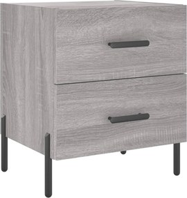 vidaXL szürke sonoma színű szerelt fa éjjeliszekrény 40 x 35 x 47,5 cm