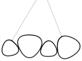 LED függeszték PETRA, kábeles, 48W, 230V, 4000K, fekete