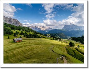 Poszterek keretben 40x30 Bárányok a hegyi réten