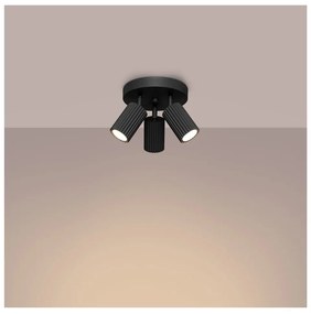 Fekete spotlámpa Gleam – Sollux