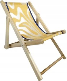 Napozóágy Color Mosaic fa mini natúr 42x58,5x52,5 Homla