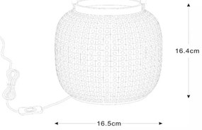 Lucide 13525/01/31 - SAFIYA asztali lámpa 1xE14/25W/230V