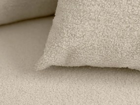 AKCIÓ Kinyitható kétoldalas L-alakú ülőgarnitúra SMART BOUCLE 232x143 cm, krémszínű II. osztály