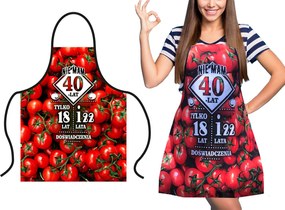 Kötény ajándék Születésnap 18,30,40,50,60 minták