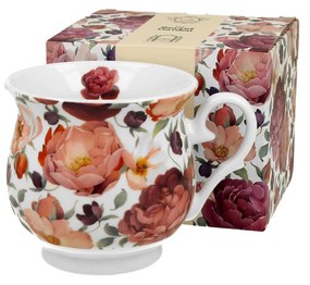 Rózsa virágos porcelán bögre 500 ml díszdobozban Spring Roses White