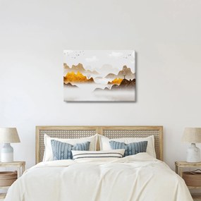 Kép - Hegyek a ködben (70x50 cm)