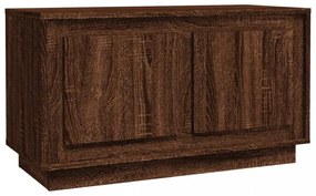 barna tölgyszínű szerelt fa TV-szekrény 80x35x45 cm