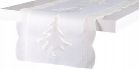 Karácsonyi Asztalterítő Abrosz Karácsonyfa Mintás Csillag 35x175 cm