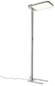 Nappali fényű állólámpa szürke, szögletes, LED-del és dimmerrel - Guzo