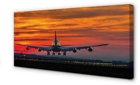 Canvas képek West repülőgép felhők 100x50 cm