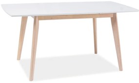 AKCIÓ Fehér étkezőasztal COMBO II 120(160)X80, kinyitható II. osztály