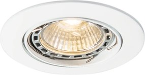 Okos, állítható, fehér süllyesztett spotlámpa WiFi GU10-zel - Edu