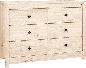 vidaXL tömör fenyőfa kisszekrény 100 x 40 x 72 cm