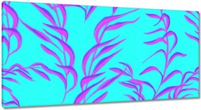 Vászonképek 115x55 Modern levél minta