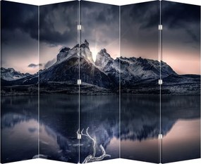 Paraván - Tó és hegy (210x170 cm)