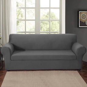 Fotel-, és kanapévédő huzat több típusban-3 személyes kanapéhoz-szürke