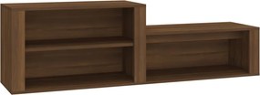 vidaXL barna tölgyszínű szerelt fa cipősszekrény 150x35x45 cm