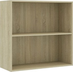 vidaXL sonoma tölgy színű szerelt fa könyvszekrény 80x30x76,5 cm
