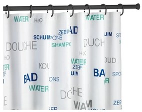 Shower Curtain Rod fekete teleszkópos zuhanyfüggöny tartó - Wenko
