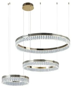 LED fényerőszabályozható kristálycsillár kábelen THALIA LED/120W/230V 3000-6000K + távirányító