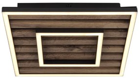 Globo 67345D - WOODY LED mennyezeti lámpa 18W, 3000K, 30x30 cm