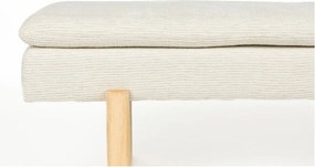 Krémszínű párnázott pad Jappo – White Label