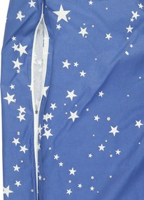 Sötétben világító pamut ágynemű babáknak MAGIC STARS kék Ágyneműhuzat mérete: 40 x 60 cm | 100 x 135 cm