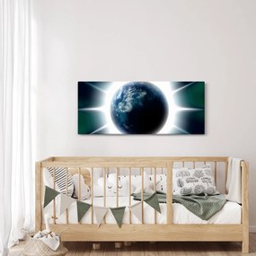 Egy besugárzott bolygó képe (120x50 cm)
