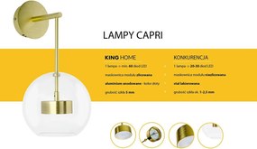 King Home CAPRI WALL XCW9148-1 Fali lámpa 2x7W/LED 3000K IP20
